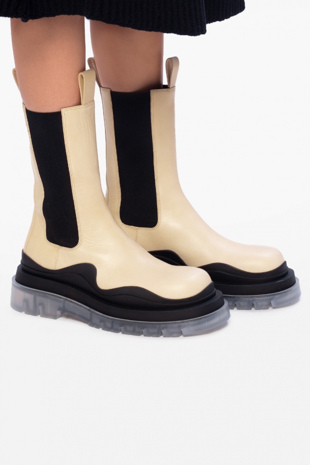 Bottega veneta discount beige boots